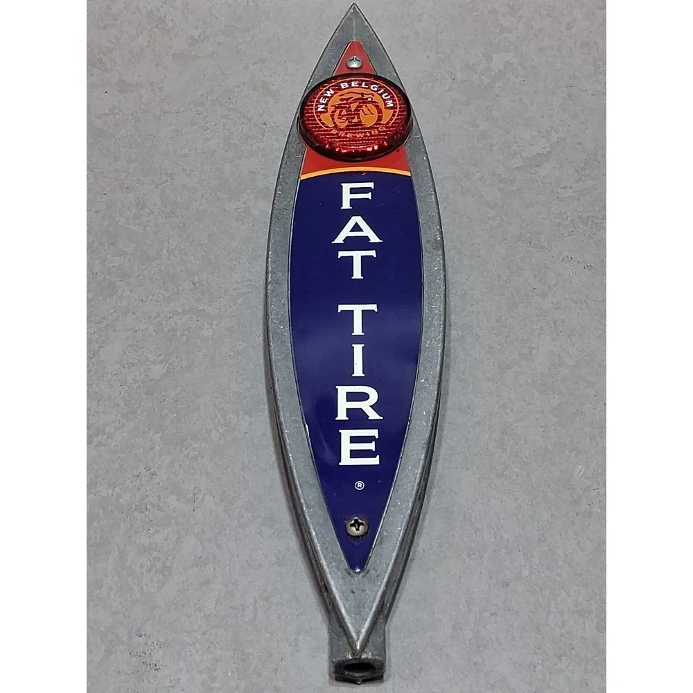 New Belgium Brewing Co. Fat Tire Ale Beer Tap Hand Tap Handle Bar LARGE 11